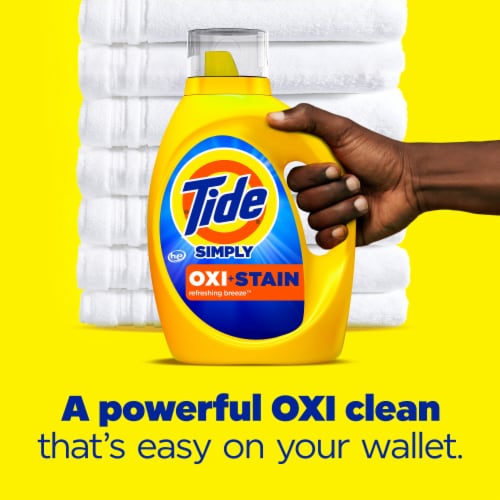 Tide Simply Oxi Stain Liquid Laundry Detergent Perspective: back