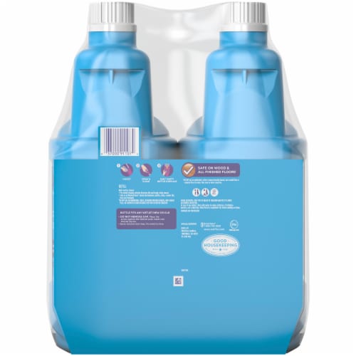 Swiffer® WetJet with Lemon Liquid Floor Cleaner Refill Twin Pack Perspective: back