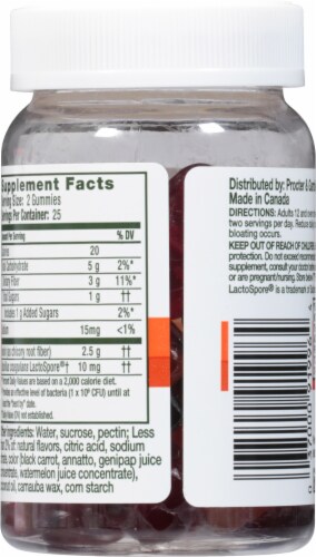 Align Digestive Health Prebiotic + Probiotic Gummies Perspective: back