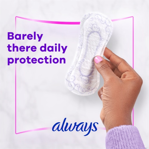 Always Radiant Daily Liners Regular Absorbency Unscented Perspective: back