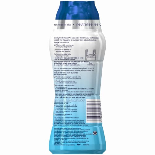 Downy Fresh Protect with Febreze Odor Defense Active Fresh Scent Booster Perspective: back
