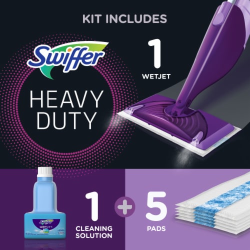 Swiffer WetJet Hardwood and Floor Spray Mop All-In-One Mopping Cleaner Starter Kit Perspective: back