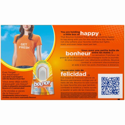 Bounce Outdoor Fresh 4 in 1 Fabric Softener Perspective: back