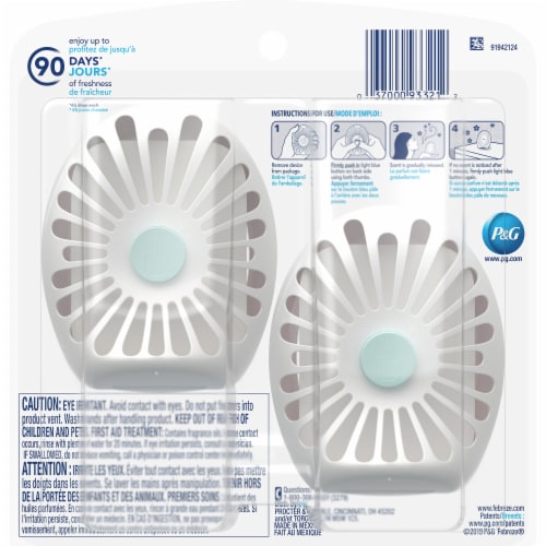 Febreze Air Freshener Nonenergized Continuous Action Berry Perspective: back