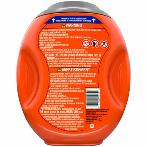 Tide 4-in-1 Downy April Fresh Liquid Laundry Pods Perspective: back