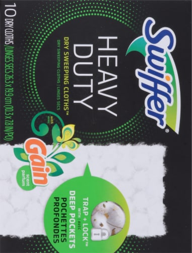 Swiffer® Gain Original Scent Heavy Duty Dry Sweeping Cloth Refills Perspective: back