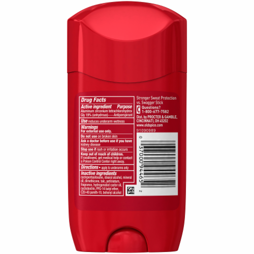 Old Spice Odor Blocker Stronger Swagger Extra Strong Antiperspirant/Deodorant Perspective: back