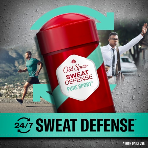 Old Spice Sweat Defense for Men Antiperspirant Deodorant Invisible Solid Sport Plus Scent 1-Pack Perspective: back