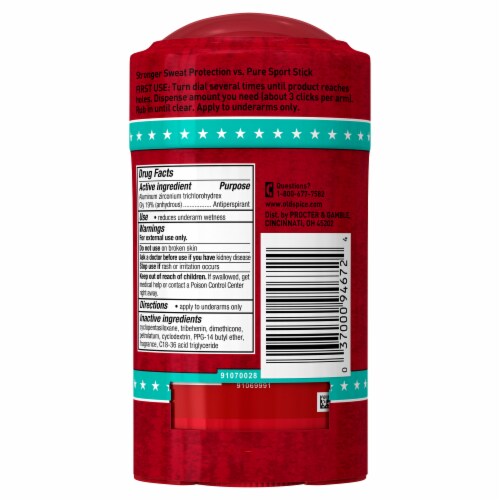 Old Spice Sweat Defense Pure Sport Plus Extra Strong Anti-Perspirant Deodorant Value Pack Perspective: back