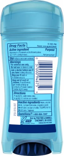 Secret® Outlast Clean Lavender Clear Gel Antiperspirant Deodorant Perspective: back