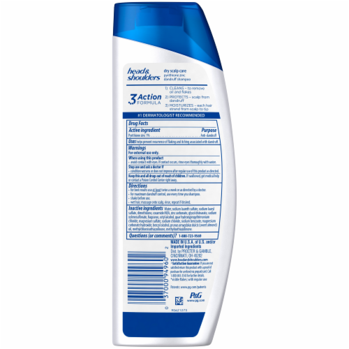 Head & Shoulders Dry Scalp Care Daily Anti-Dandruff Shampoo Perspective: back