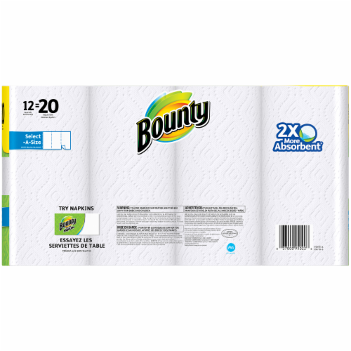 Bounty Mega Roll Select-A-Size Paper Towels Perspective: back