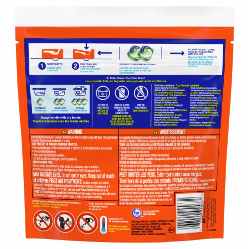 Tide® Pods With Febreze Active Fresh Laundry Detergent Pods Perspective: back