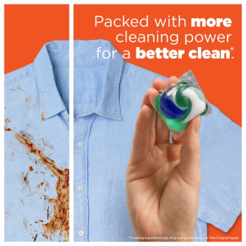 Tide PODS Spring Meadow Liquid Laundry Detergent Pacs Perspective: back