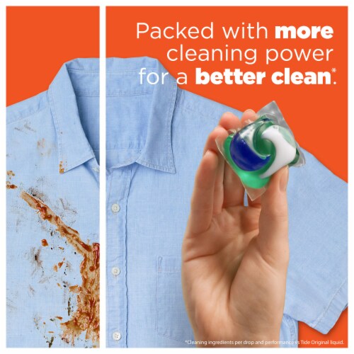Tide PODS Spring Meadow Liquid Laundry Detergent Pacs Perspective: back