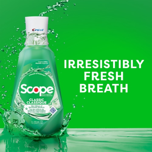 Crest Scope Original Mint Classic Mouthwash Perspective: back
