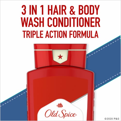 Old Spice High Endurance Hair & Body Wash Perspective: back