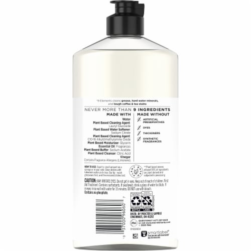 9 Elements Eucalyptus Liquid Dish Soap Perspective: back
