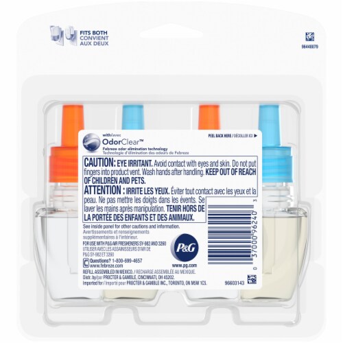 Febreze Plug Fresh Harvest Pumpkin Scent Refills Perspective: back