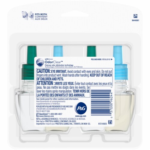 Febreze Plug Fresh Cut Pine Scented Oil Refills Perspective: back