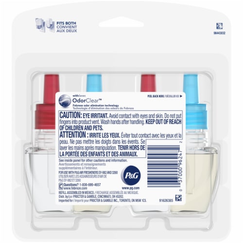 Febreze Plug Fresh-Twist Cranberry Scented Oil Refills Perspective: back
