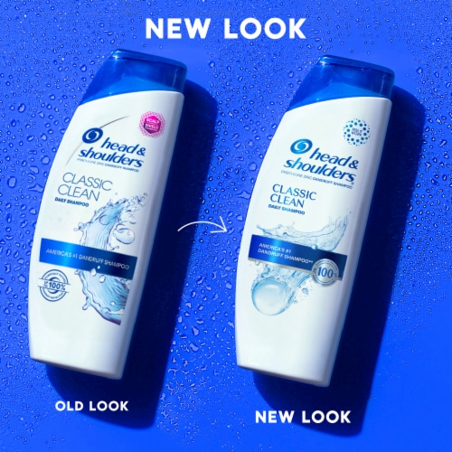 Head and Shoulders Dandruff Shampoo, Classic Clean for Daily Use Travel Size Perspective: back