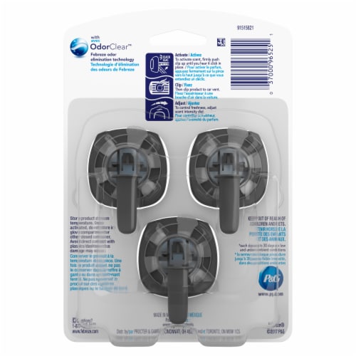 Febreze Car Original with Gain Scent Air Freshener Vent Clip Perspective: back