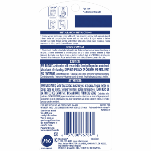 Febreze Noticeables Fresh-Cut Pine Refill Perspective: back