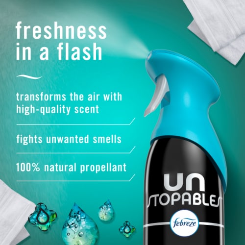 Febreze Air Mist Air Freshener Spray, Aerosol Can, Unstopable Fresh Scent, 8.8oz, 1 ct Perspective: back