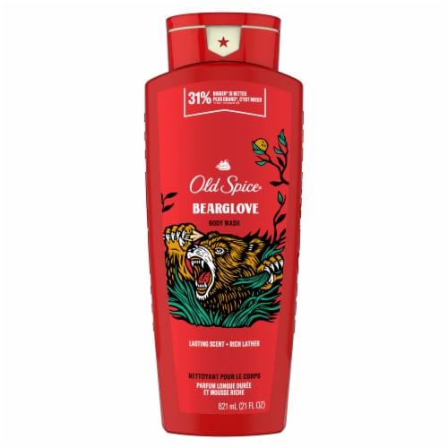 Old Spice Bearglove Body Wash Perspective: back