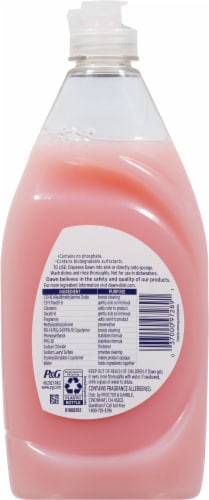 Dawn® Ultra Gentle Clean Pomegranate & Rose Water Scent Dish Liquid Perspective: back