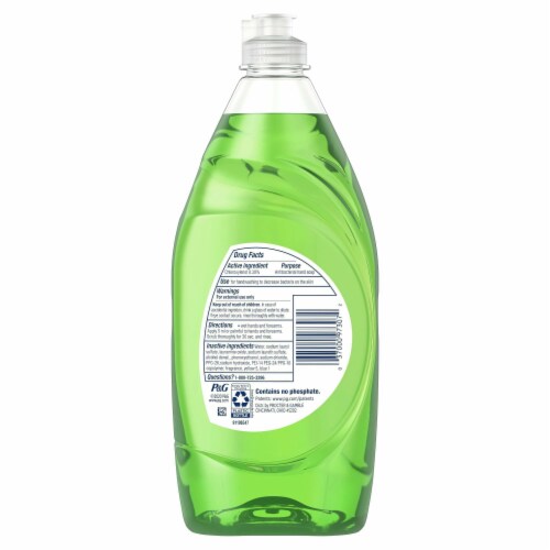 Dawn Ultra Antibacterial Dishwashing Liquid Dish Soap Perspective: back