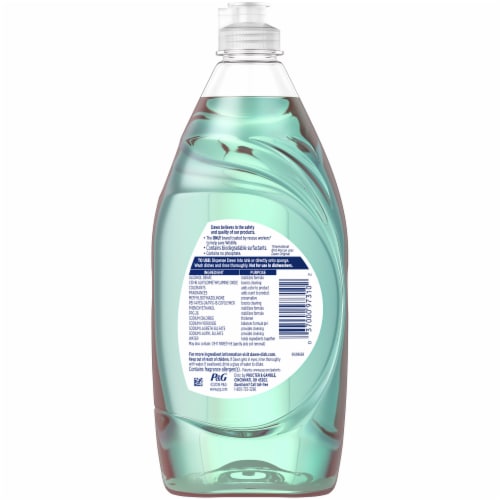 Dawn Ultra Botanicals Aloe Water Scent Dishwashing Liquid Perspective: back