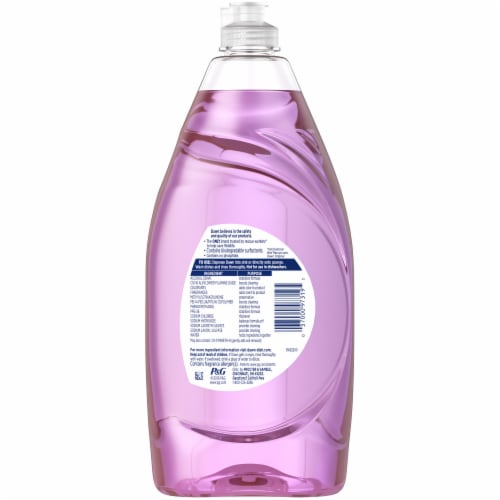 Dawn Ultra Botanicals Lavender Scent Dishwashing Liquid Perspective: back
