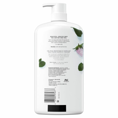Olay Fresh Outlast White Strawberry & Mint Body Wash Perspective: back