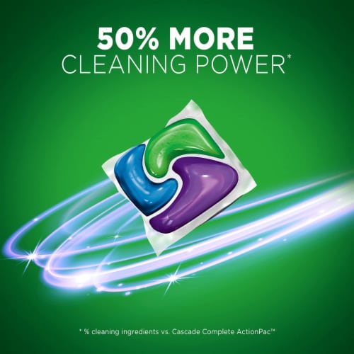 Cascade Platinum ActionPacs Fresh Scent Dishwasher Detergent Perspective: back