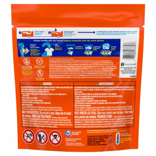 Tide PODS with Downy April Fresh Liquid Laundry Detergent Pacs Perspective: back