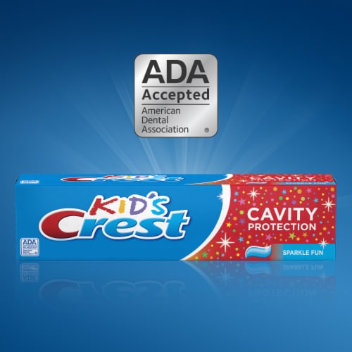 Crest Kids Cavity Protection Sparkle Fun Flavor Pump Toothpaste Perspective: back