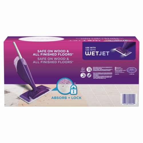 Swiffer WetJet Spray Mop Multi-Surface Mopping Pads Perspective: back