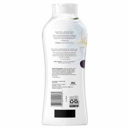 Olay Fresh Outlast Acai Berry & Tiare Flower Body Wash for Women Perspective: back