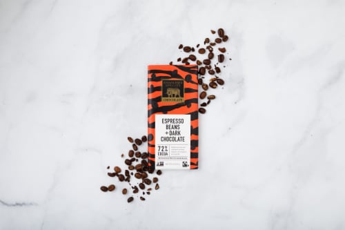 Endangered Species™ Espresso Beans + Dark Chocolate Bar Perspective: back