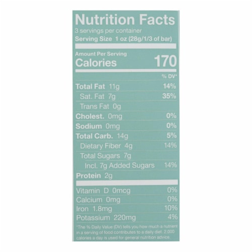 Endangered Species Chocolate Peppermint Crunch + 72% Dark Chocolate Bar Perspective: back