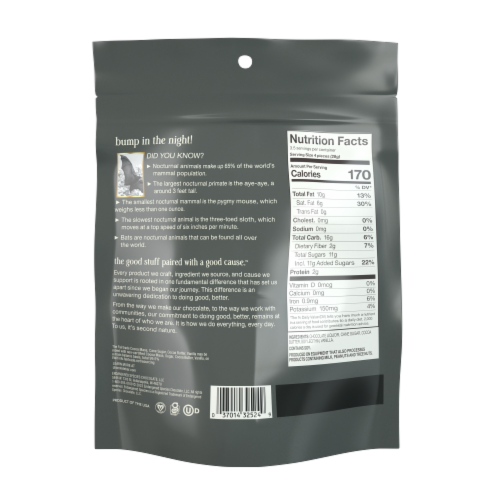 Endangered Species™ Not So Spooky Mix 60% Dark Chocolate Animal Shapes Perspective: back