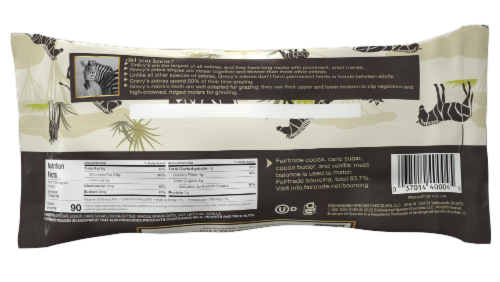 Endangered Species Oat Milk + 55% Dark Chocolate Baking Chips Perspective: back