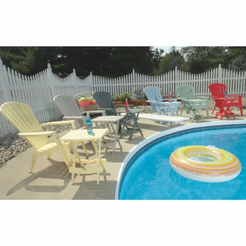 Adams Quik-Fold Table - White Perspective: back