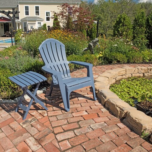 Adams Quik Fold Side Table Bluestone 15 1 Gerbes Super Markets