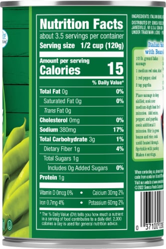 Libby's® Italian Cut Green Beans Perspective: back