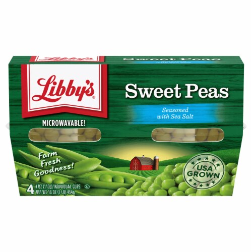Libby's Sweet Peas Cups Perspective: back