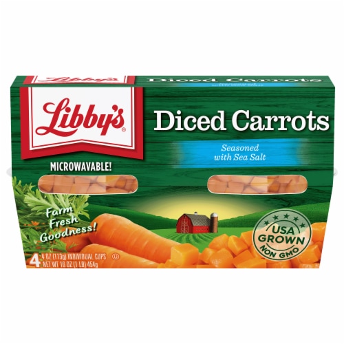 Libby's Diced Carrots Cups Perspective: back
