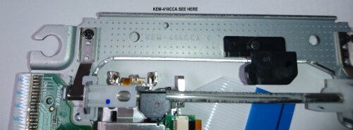 Original KEM-410CCA Replacement full Optical block for Sony Playstation 3 40GB 80GB Perspective: back